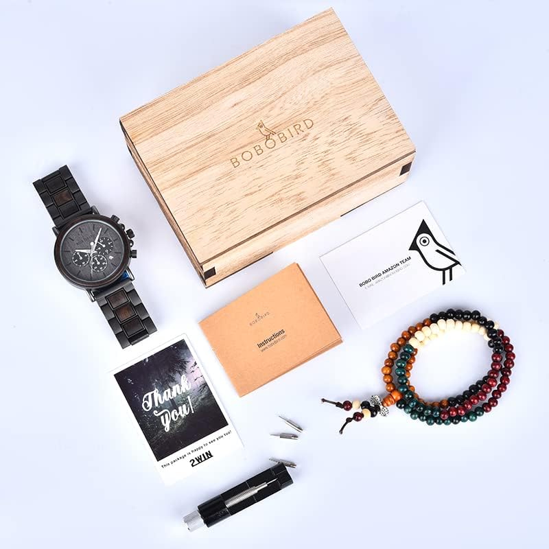 2win Engraved Wooden Watch for Boyfriend My Man Fiancé Husband Customized Personalized Wood Watches for Men Birthday Anniversary Personalized Watch - Image 7