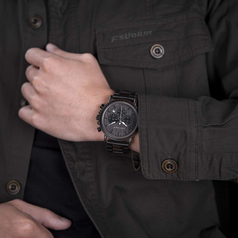 2win Engraved Wooden Watch for Boyfriend My Man Fiancé Husband Customized Personalized Wood Watches for Men Birthday Anniversary Personalized Watch - Image 6