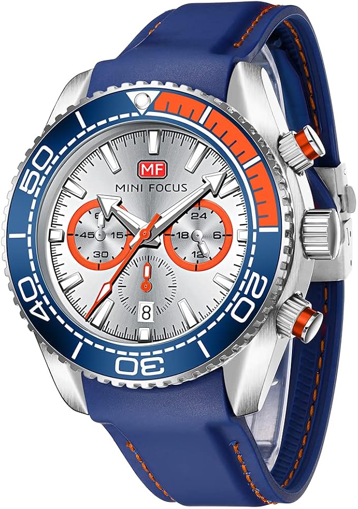 AIMES Mens Watches Military Sport Waterproof Chronograph Watch Luminous Silicon Strap Casual Watches for Men Fashion Analog Quartz Business Wrist Watch Clock - Image 19