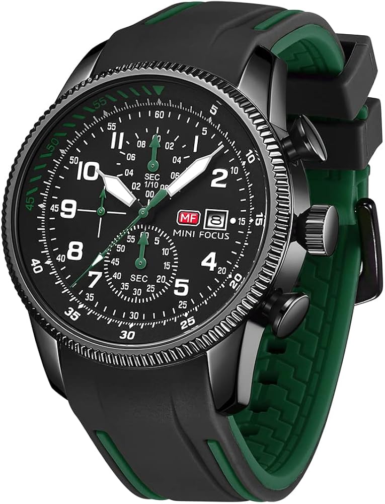 AIMES Mens Watches Military Sport Waterproof Chronograph Watch Luminous Silicon Strap Casual Watches for Men Fashion Analog Quartz Business Wrist Watch Clock - Image 50