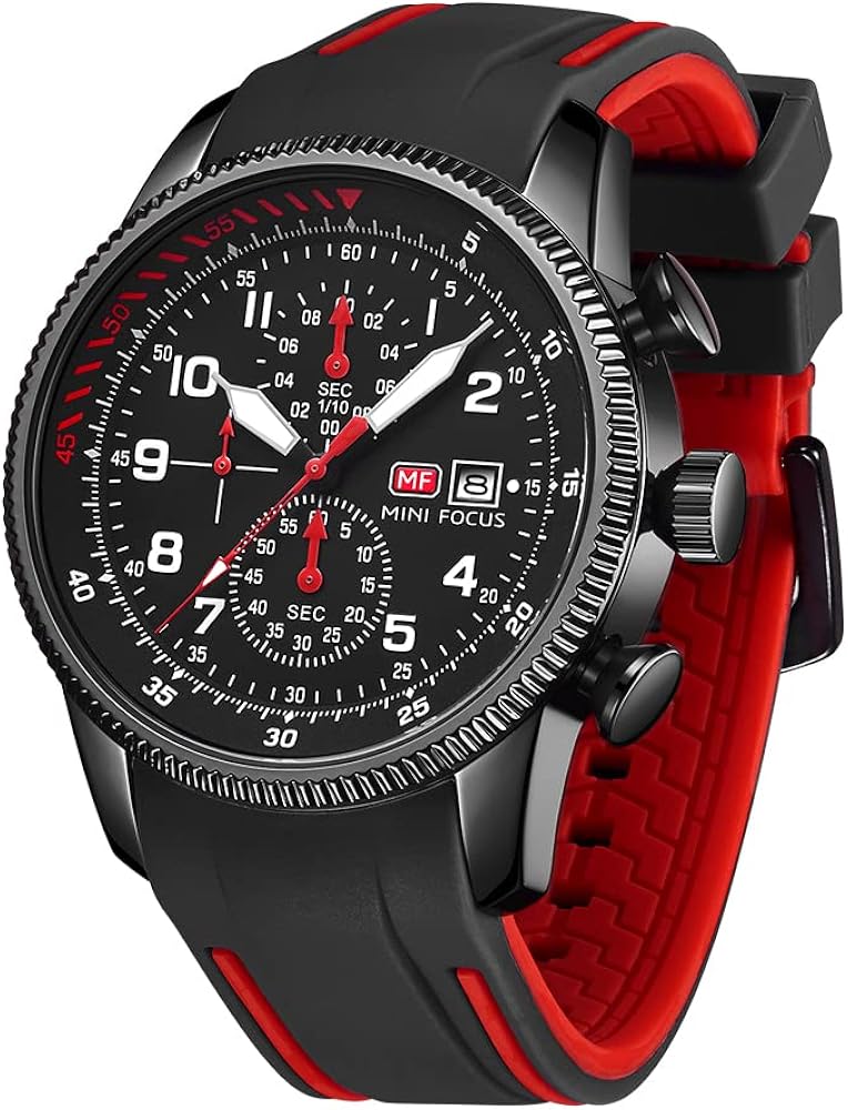 AIMES Mens Watches Military Sport Waterproof Chronograph Watch Luminous Silicon Strap Casual Watches for Men Fashion Analog Quartz Business Wrist Watch Clock - Image 37