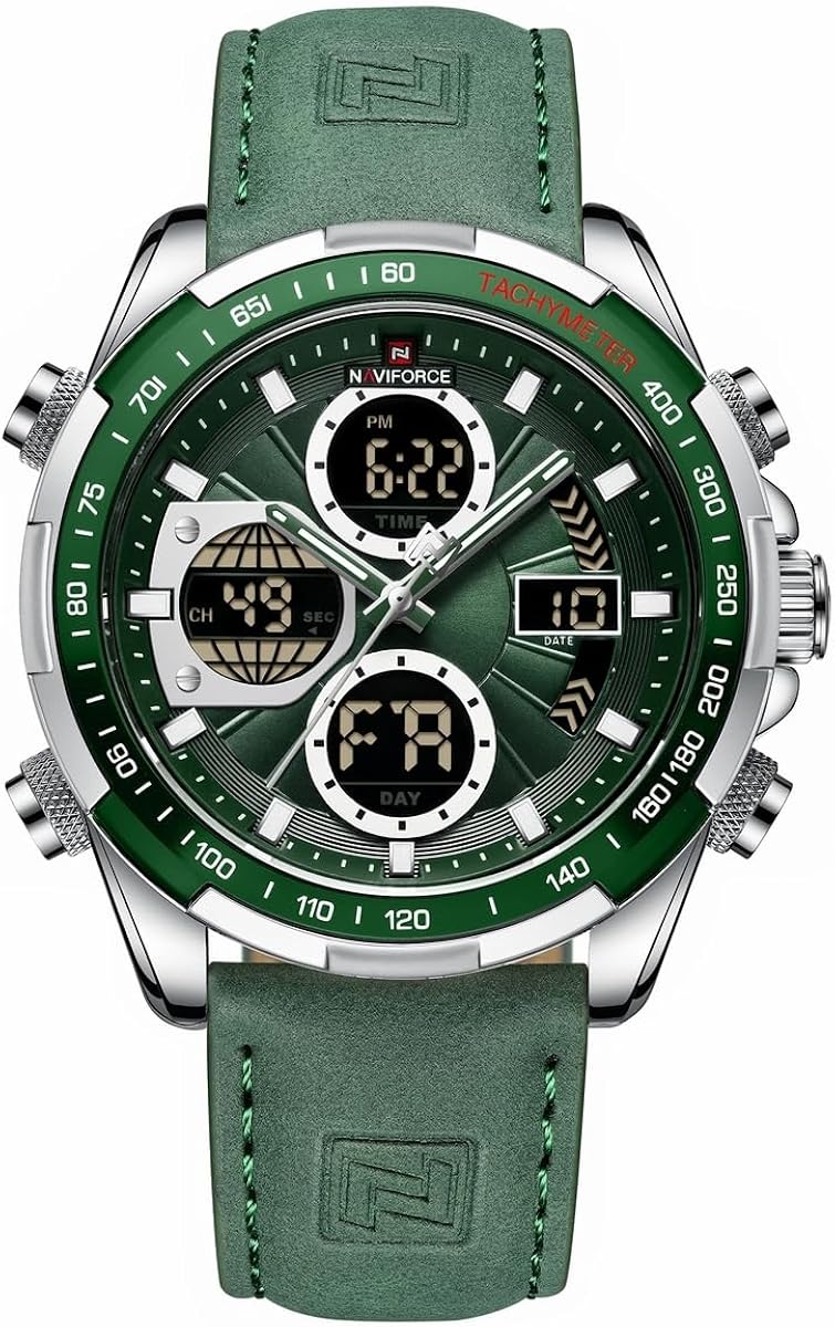 AIMES Mens Watches Military Sport Waterproof Chronograph Watch Luminous Silicon Strap Casual Watches for Men Fashion Analog Quartz Business Wrist Watch Clock - Image 34