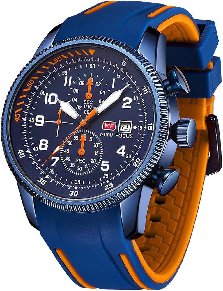 AIMES Mens Watches Military Sport Waterproof Chronograph Watch Luminous Silicon Strap Casual Watches for Men Fashion Analog Quartz Business Wrist Watch Clock - Image 11