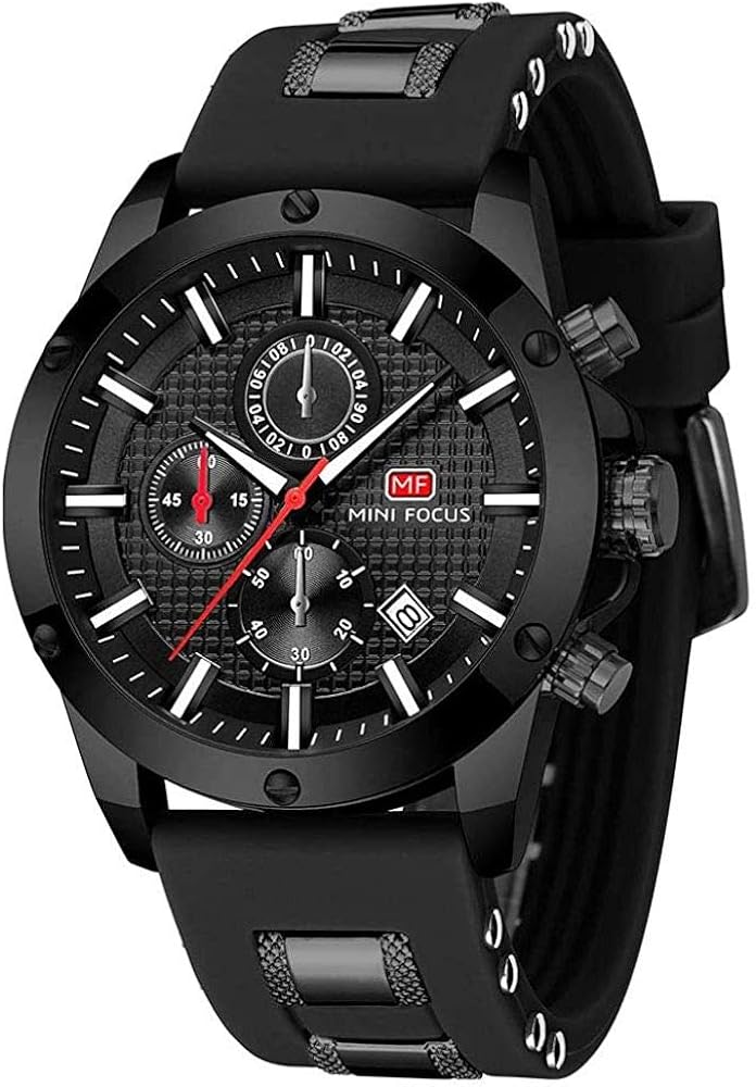 AIMES Mens Watches Military Sport Waterproof Chronograph Watch Luminous Silicon Strap Casual Watches for Men Fashion Analog Quartz Business Wrist Watch Clock - Image 47