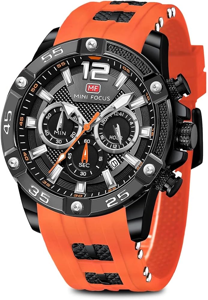 AIMES Mens Watches Military Sport Waterproof Chronograph Watch Luminous Silicon Strap Casual Watches for Men Fashion Analog Quartz Business Wrist Watch Clock - Image 32