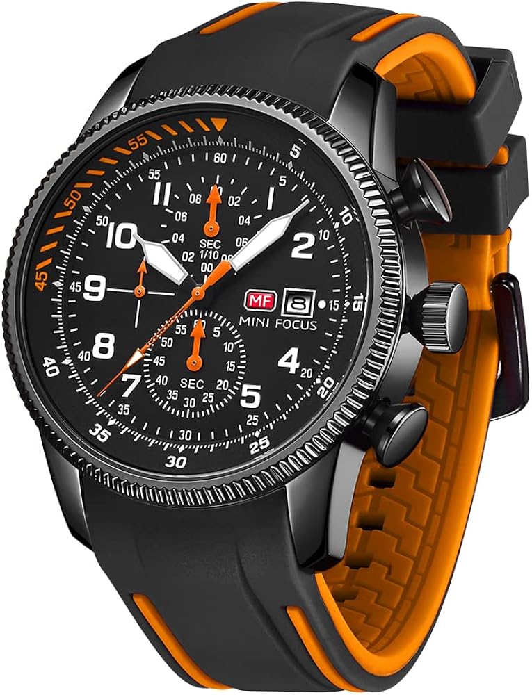 AIMES Mens Watches Military Sport Waterproof Chronograph Watch Luminous Silicon Strap Casual Watches for Men Fashion Analog Quartz Business Wrist Watch Clock - Image 15