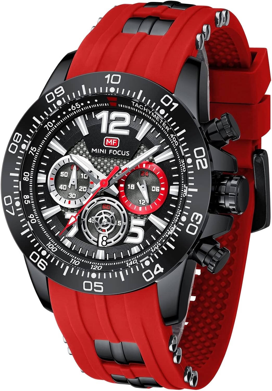 AIMES Mens Watches Military Sport Waterproof Chronograph Watch Luminous Silicon Strap Casual Watches for Men Fashion Analog Quartz Business Wrist Watch Clock - Image 35