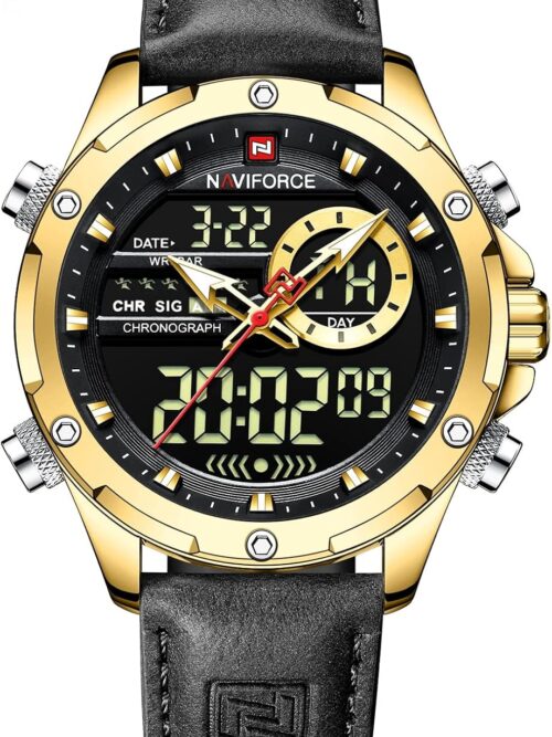 AIMES Mens Watches Military Sport Waterproof Chronograph Watch Luminous Silicon Strap Casual Watches for Men Fashion Analog Quartz Business Wrist Watch Clock