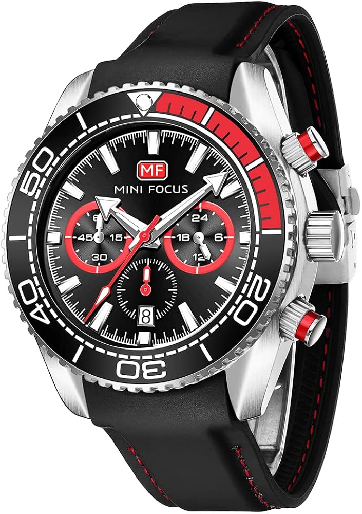 AIMES Mens Watches Military Sport Waterproof Chronograph Watch Luminous Silicon Strap Casual Watches for Men Fashion Analog Quartz Business Wrist Watch Clock - Image 13