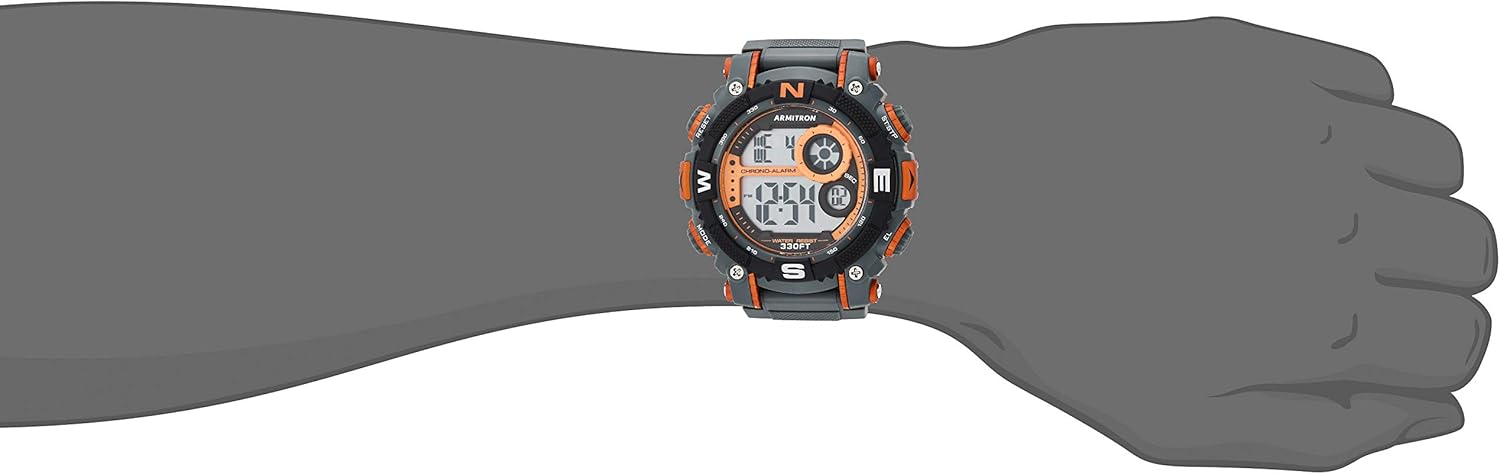 Armitron Sport Men's Digital Chronograph Resin Strap Watch, 40\/8284 - Image 4