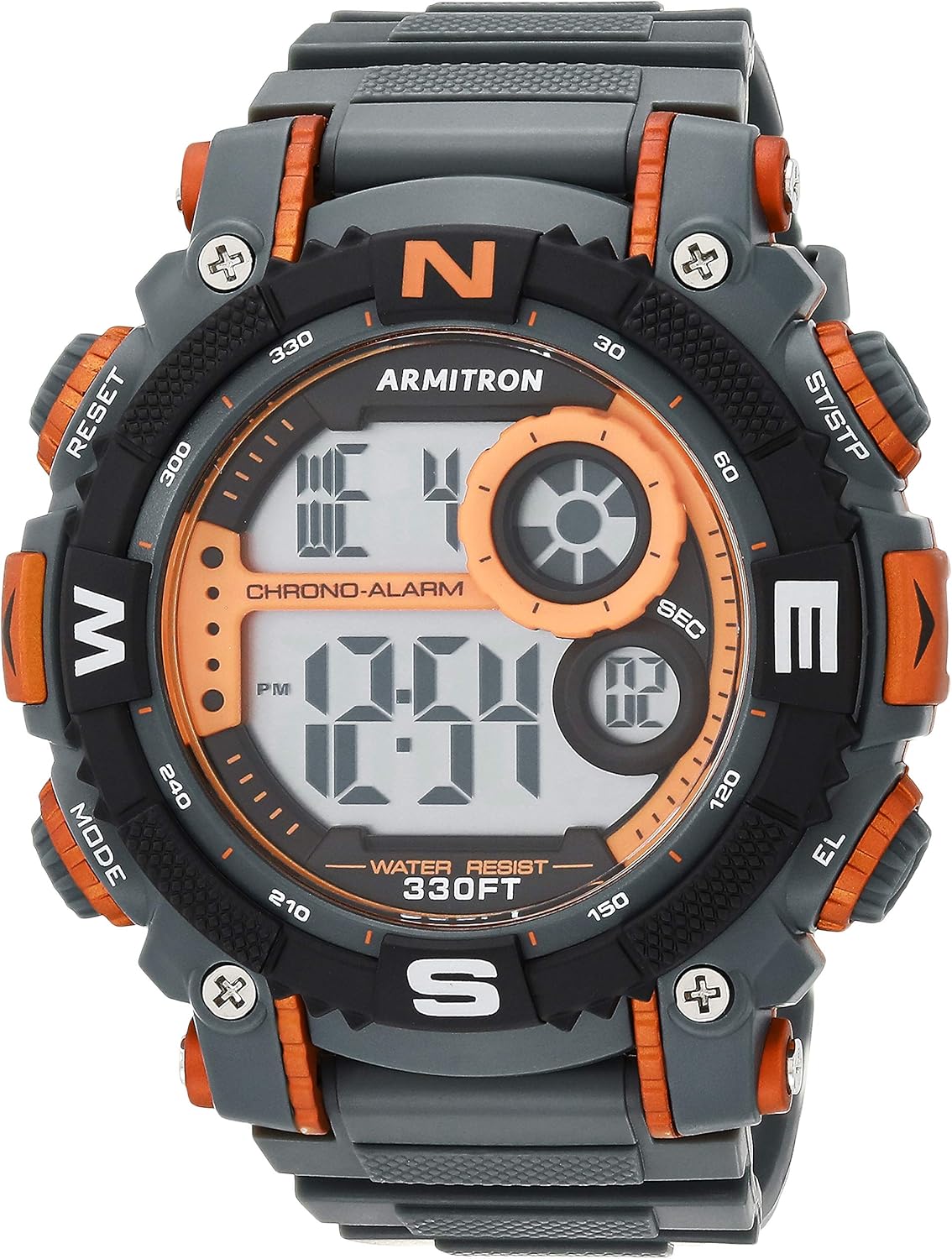 Armitron Sport Men's Digital Chronograph Resin Strap Watch, 40\/8284