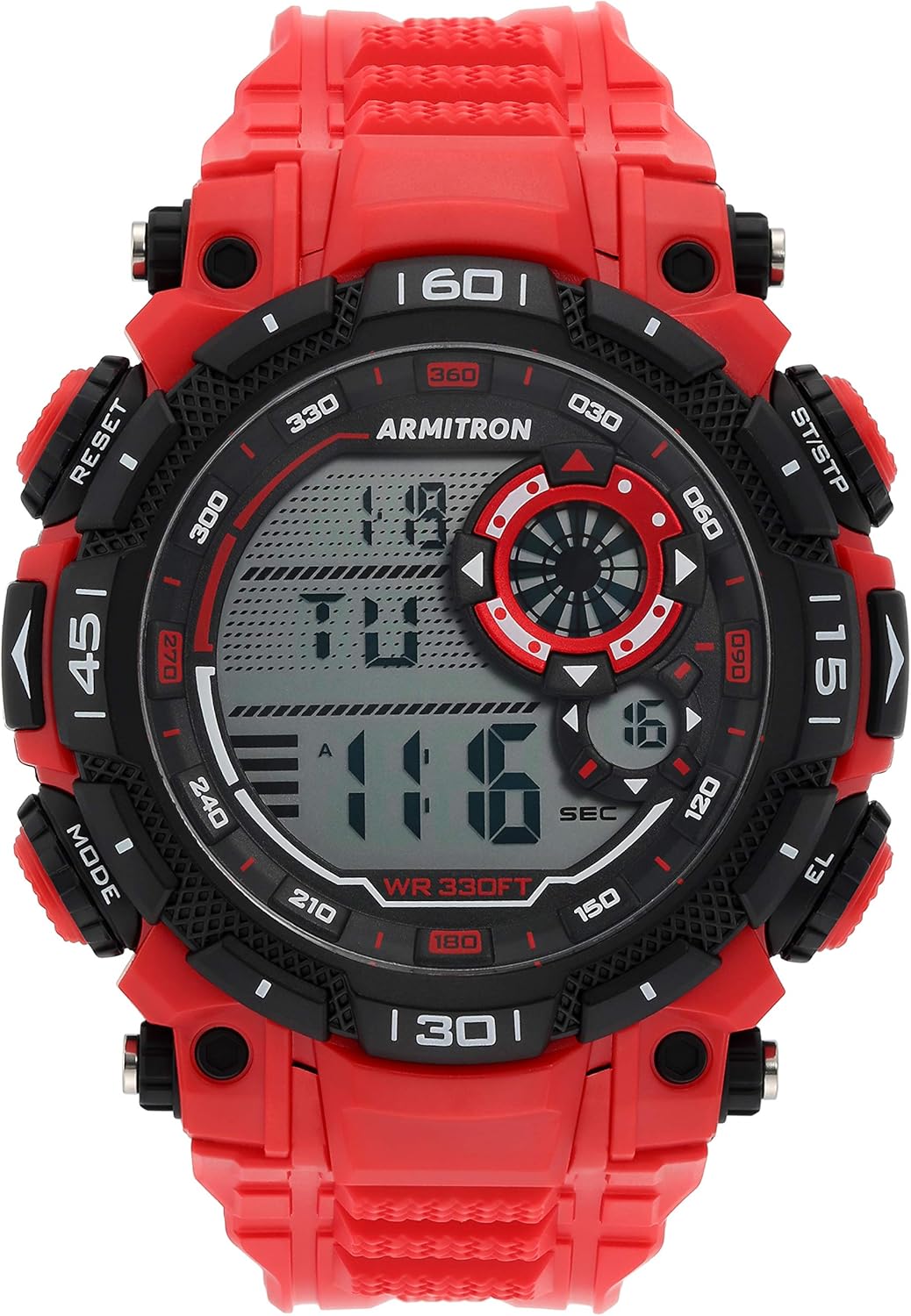 Armitron Sport Men's Digital Chronograph Resin Strap Watch, 40\/8397 - Image 12