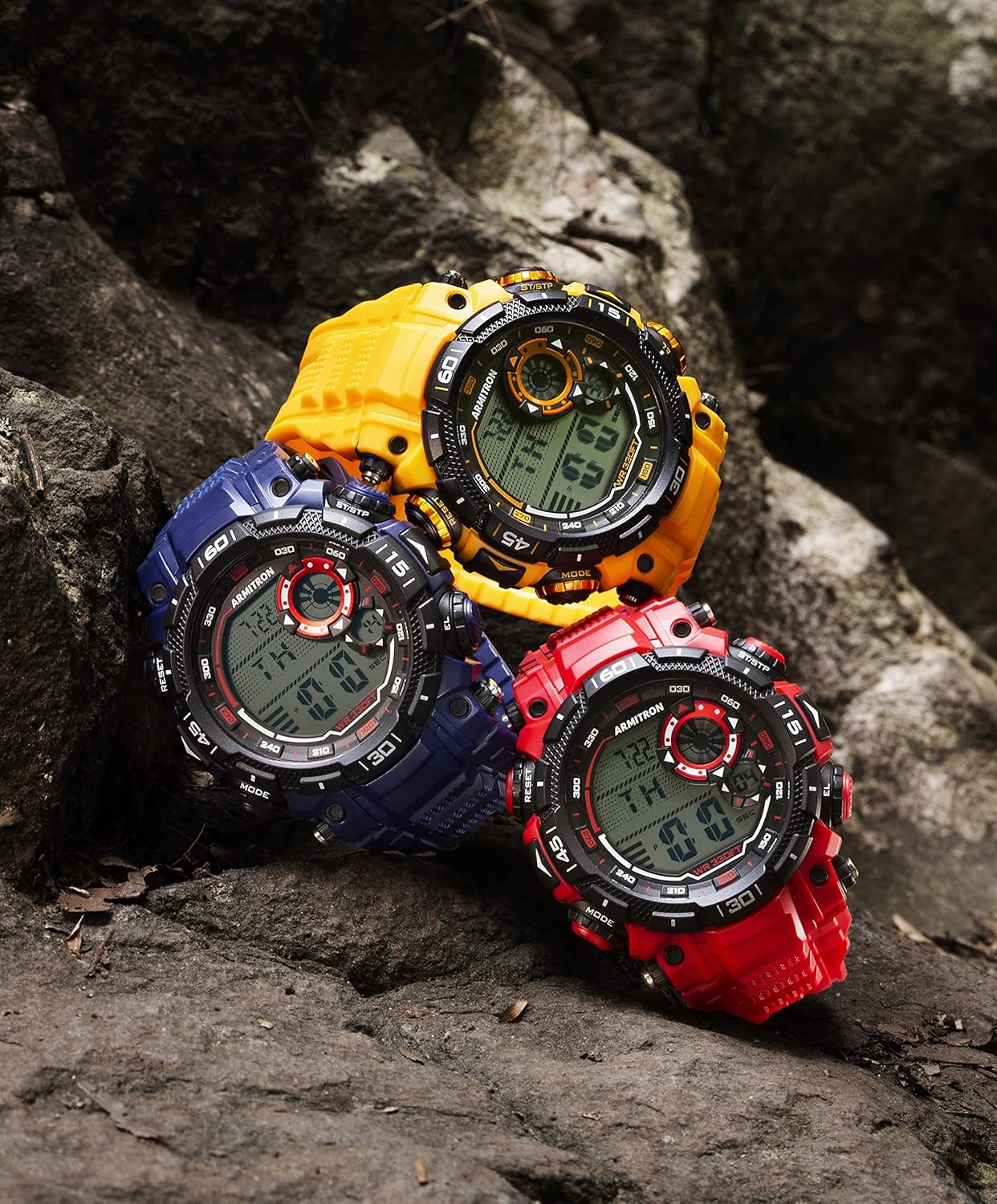 Armitron Sport Men's Digital Chronograph Resin Strap Watch, 40\/8397 - Image 3