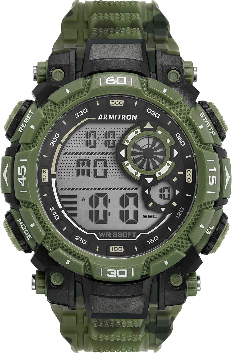 Armitron Sport Men's Digital Chronograph Resin Strap Watch, 40\/8397 - Image 8