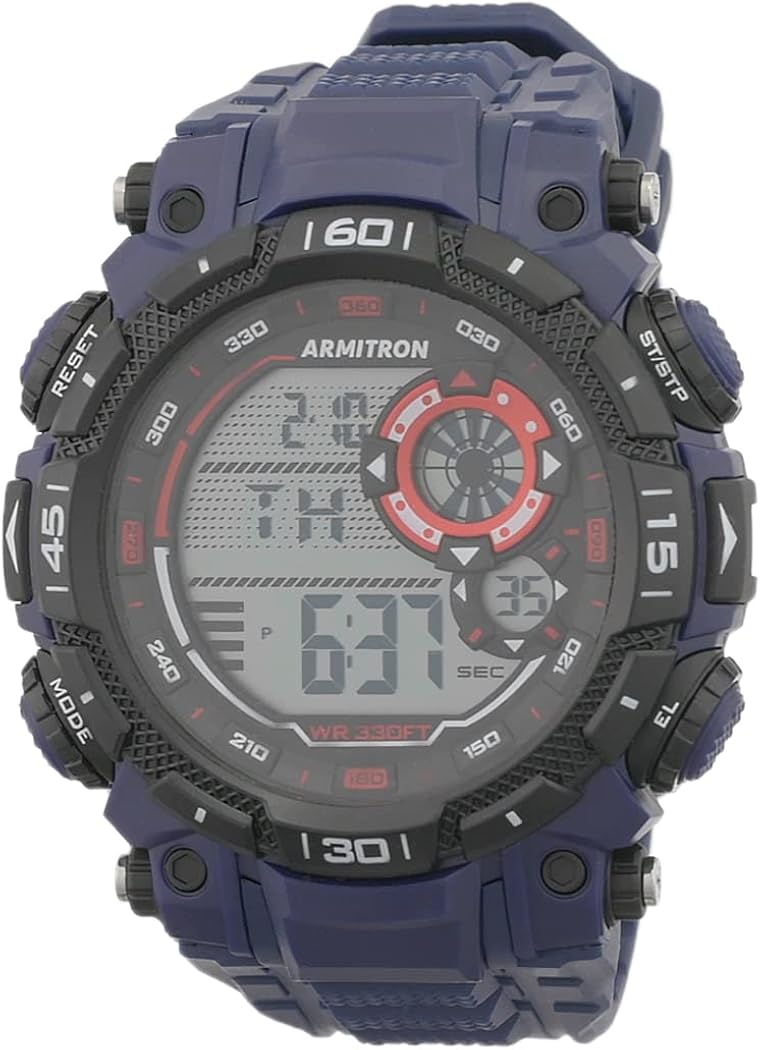 Armitron Sport Men's Digital Chronograph Resin Strap Watch, 40\/8397 - Image 11