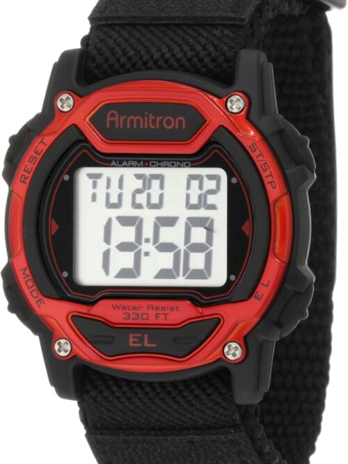 Armitron Sport Unisex Digital Chronograph Nylon Strap Watch, 45\/7004