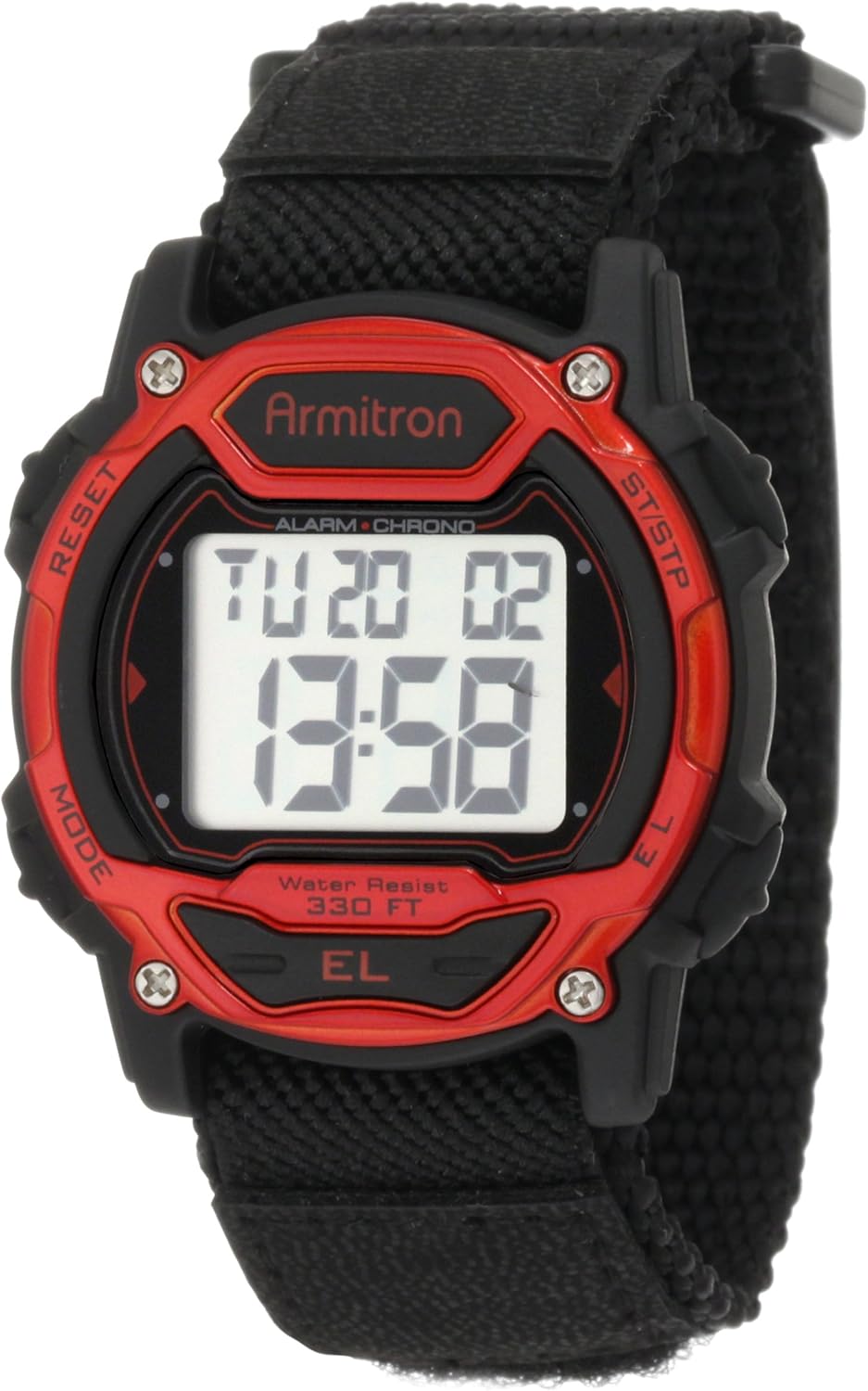 Armitron Sport Unisex Digital Chronograph Nylon Strap Watch, 45\/7004