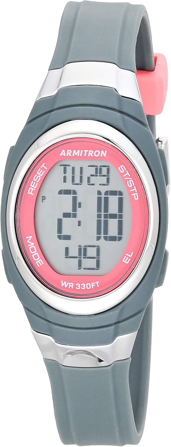 Armitron Sport Women's Digital Chronograph Resin Strap Watch, 45\/7034 - Image 10