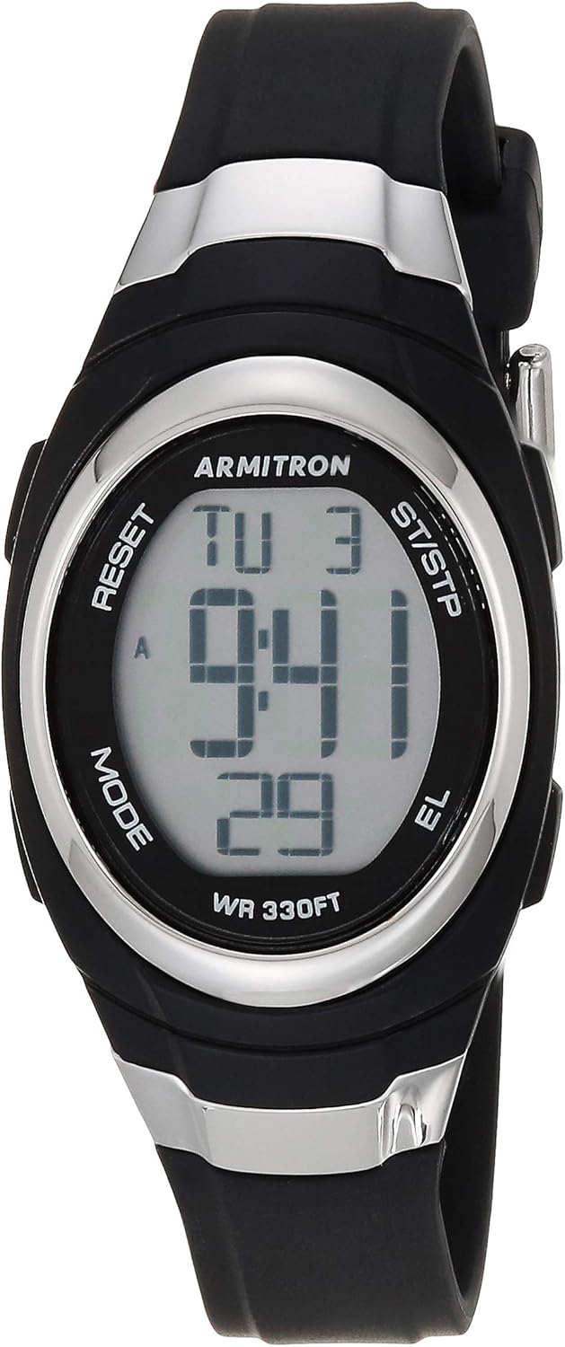 Armitron Sport Women's Digital Chronograph Resin Strap Watch, 45\/7034