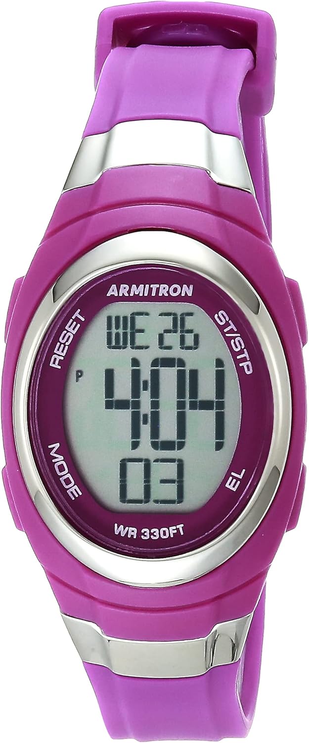 Armitron Sport Women's Digital Chronograph Resin Strap Watch, 45\/7034 - Image 9