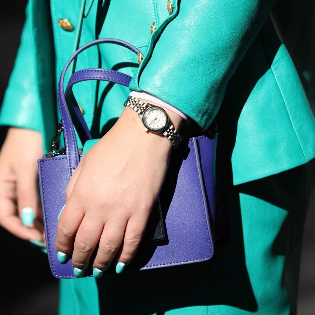 Armitron Women's Day\/Date Crystal Accented Dial Metal Bracelet Watch, 75\/2475 - Image 4