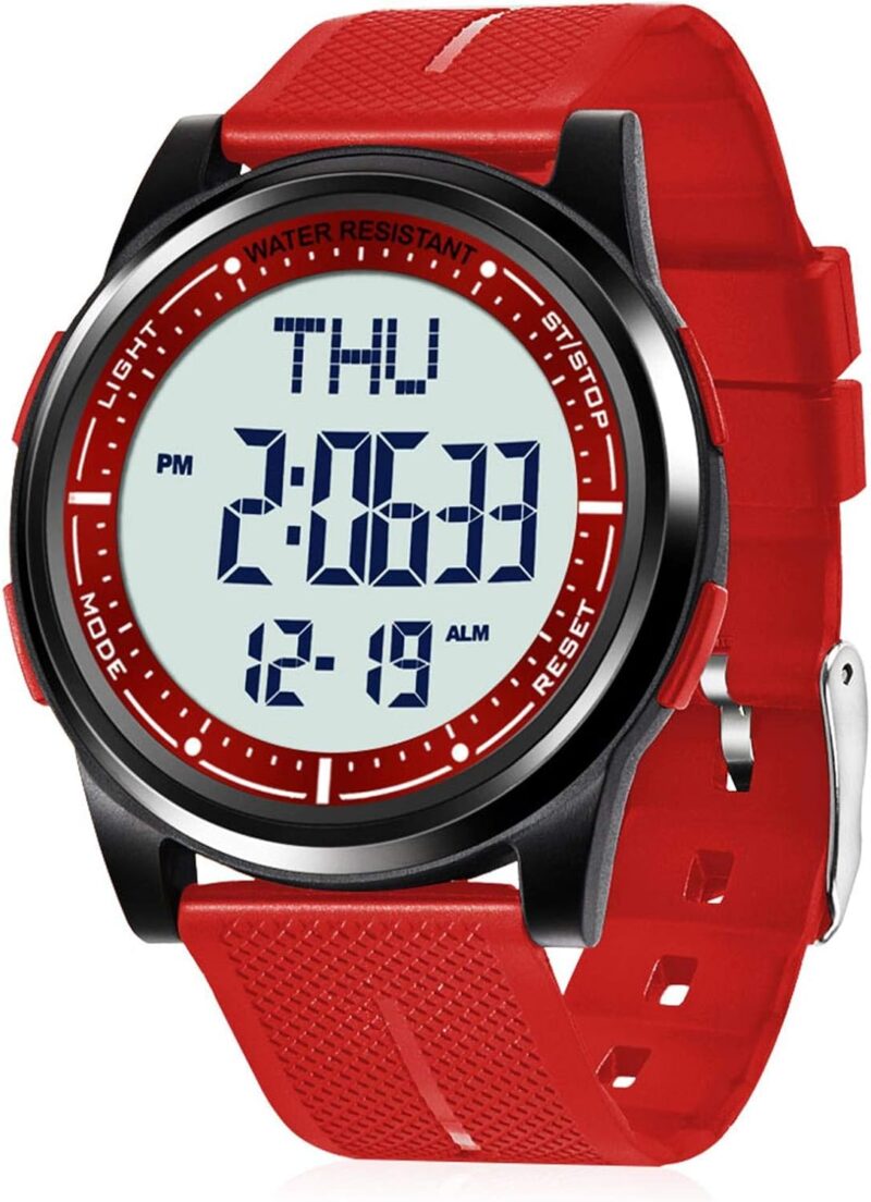 Beeasy Digital Watch Waterproof with Stopwatch Alarm Countdown Dual Time, Ultra-Thin Super Wide-Angle Display Digital Wrist Watches for Men Women - Image 10