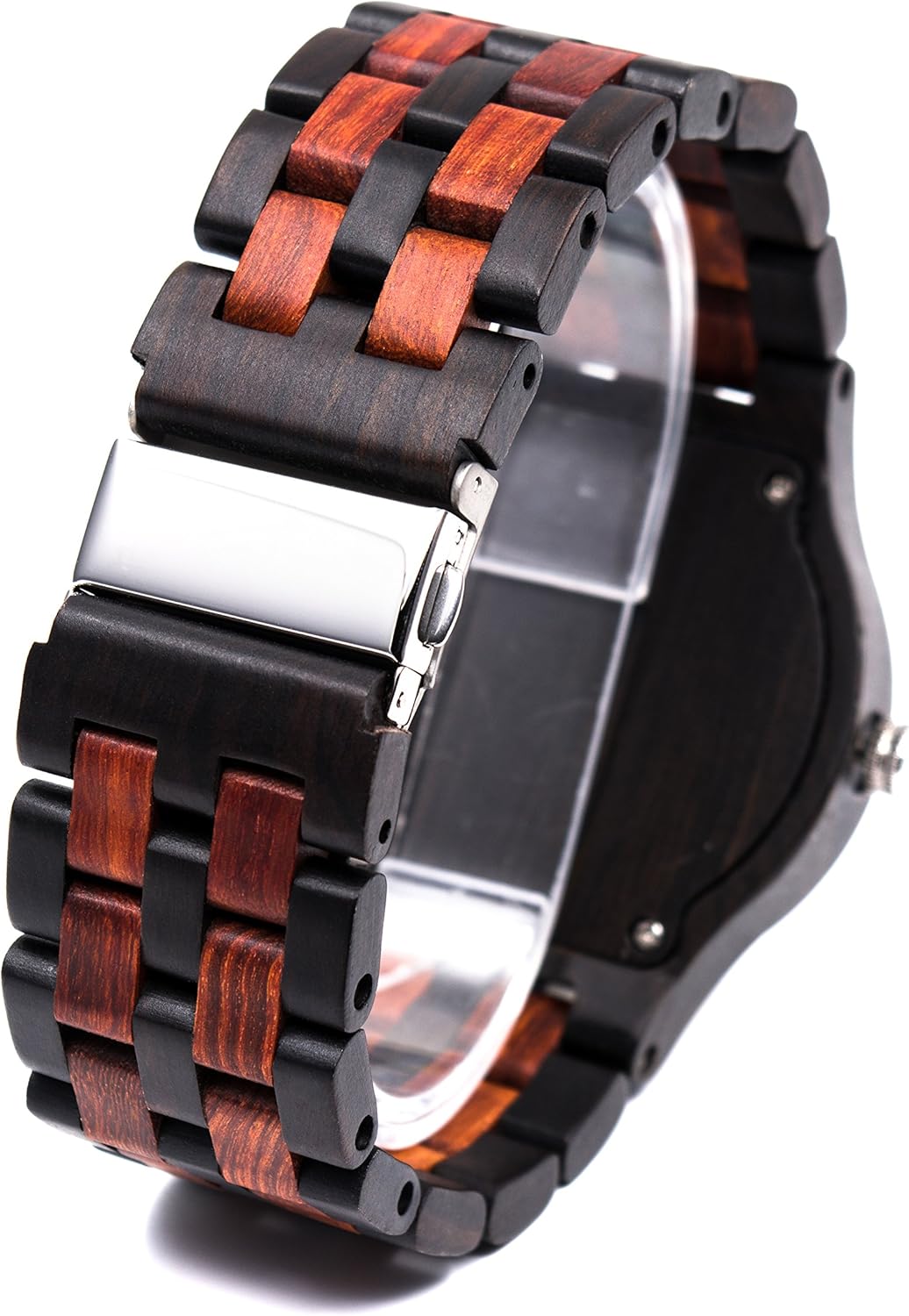 Bewell Men's Wooden Watches Handmade Date Display Analog Quartz Luminous Wristwatch - Image 4