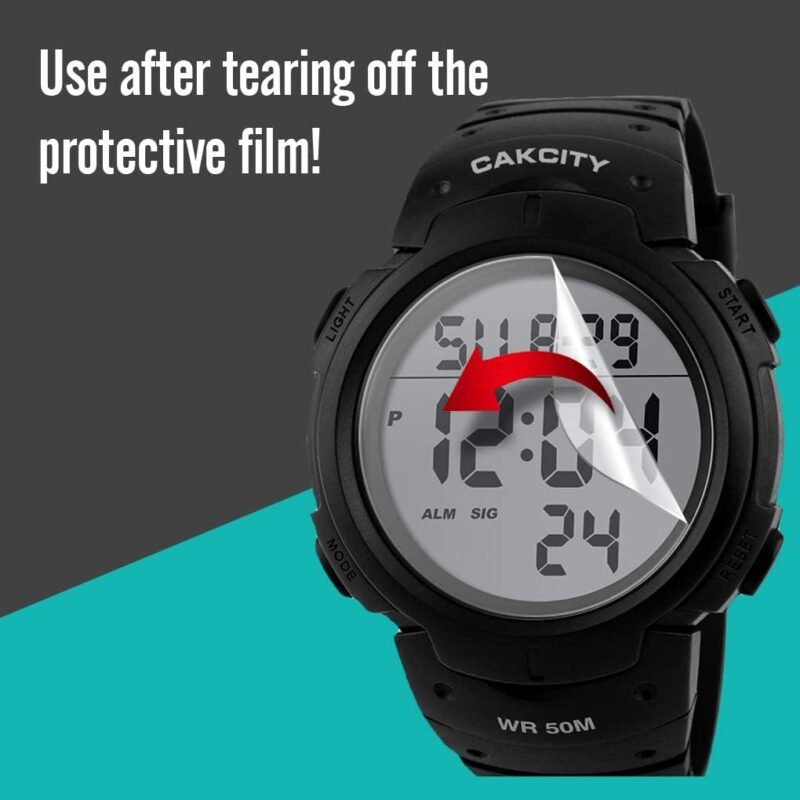 CakCity Mens Digital Sports Watch LED Screen Large Face Military Watches for Men Waterproof Casual Luminous Stopwatch Alarm Simple Army Watch - Image 5
