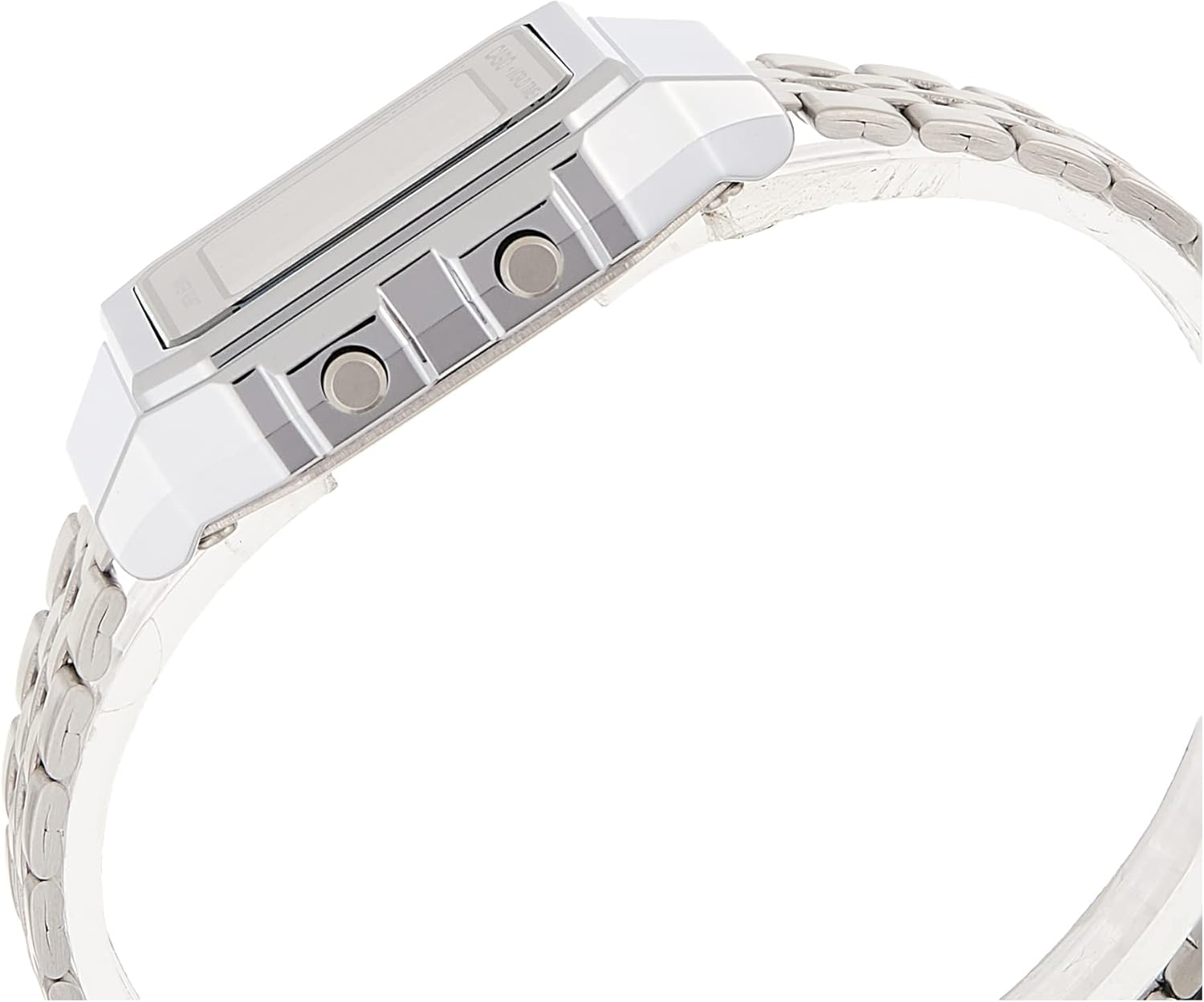 Casio - A500WA-7D - Vintage - Unisex Watch - Digital Quartz - LCD Dial - Grey Steel Strap, LCD/Grey, Bracelet, LCD/Grey, Bracelet - Image 2