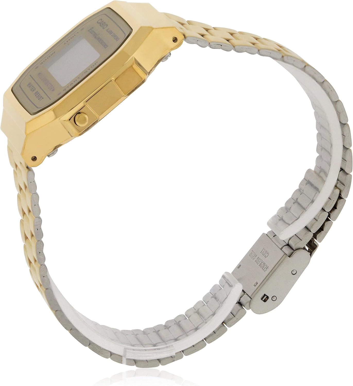 Casio A168WG-9 Men's Vintage Gold Metal Band Illuminator Chronograph Alarm Watch - Image 3