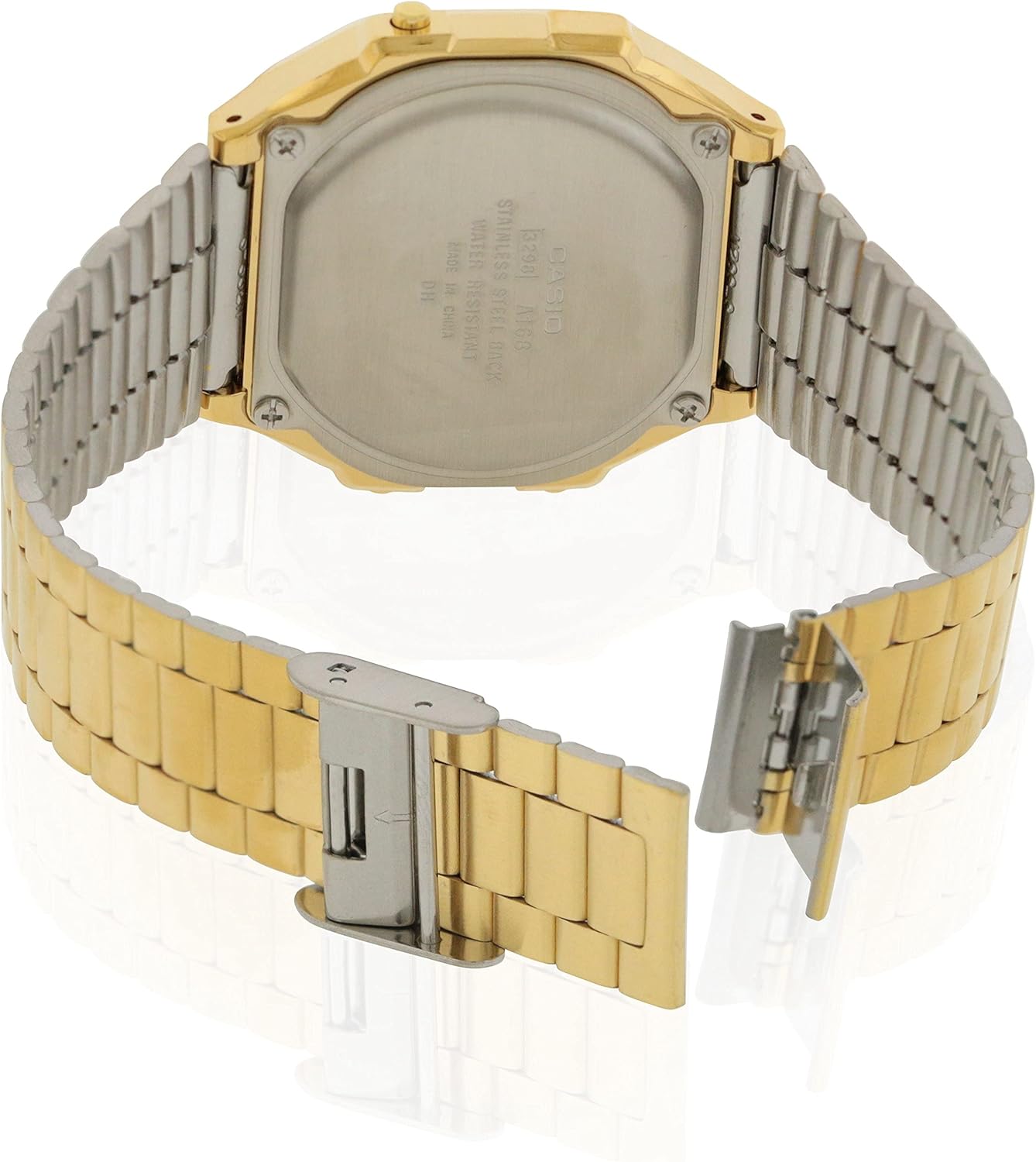 Casio A168WG-9 Men's Vintage Gold Metal Band Illuminator Chronograph Alarm Watch - Image 2