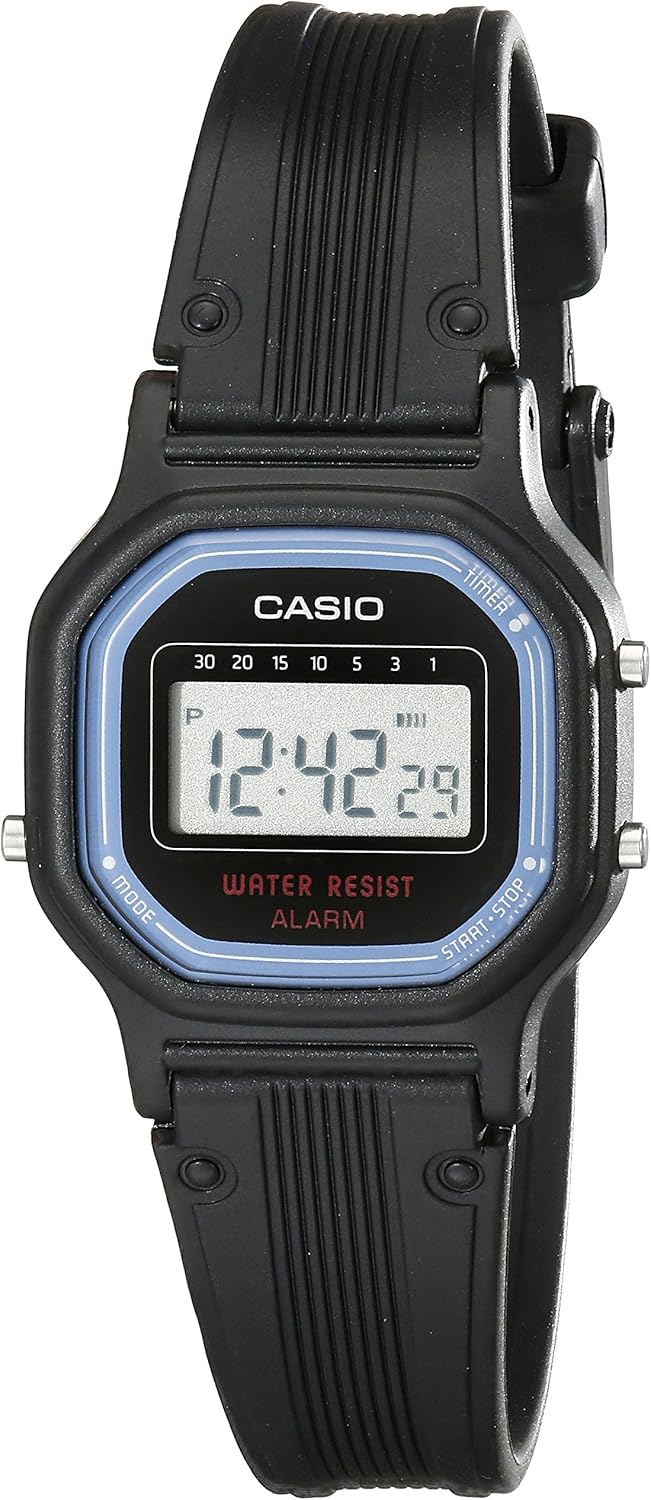Casio Women's Vintage LA11WB-1 Sport Black Resin Band Watch - Image 4