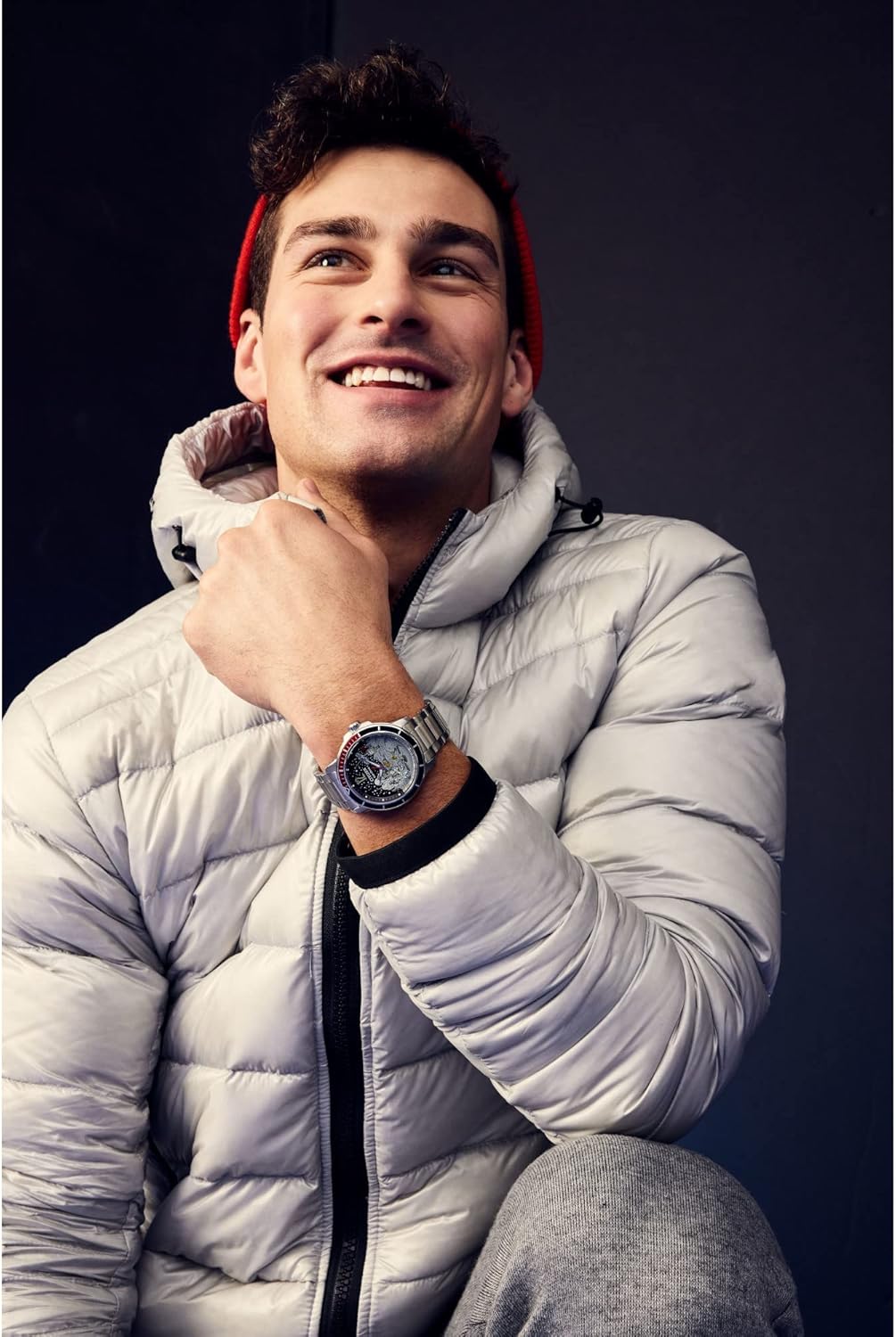 Citizen Eco-Drive Men's Mickey Astronaut Stainless Steel Watch, Red and Black Bezel, (Model: AW1709-54W) - Image 5