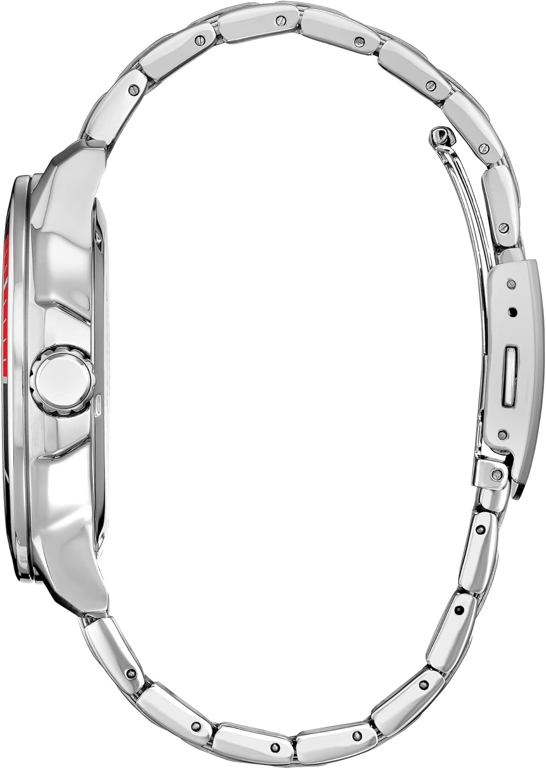 Citizen Eco-Drive Men's Mickey Astronaut Stainless Steel Watch, Red and Black Bezel, (Model: AW1709-54W) - Image 2