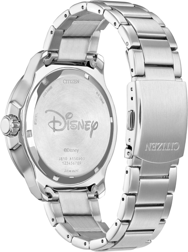 Citizen Eco-Drive Men's Mickey Astronaut Stainless Steel Watch, Red and Black Bezel, (Model: AW1709-54W) - Image 3