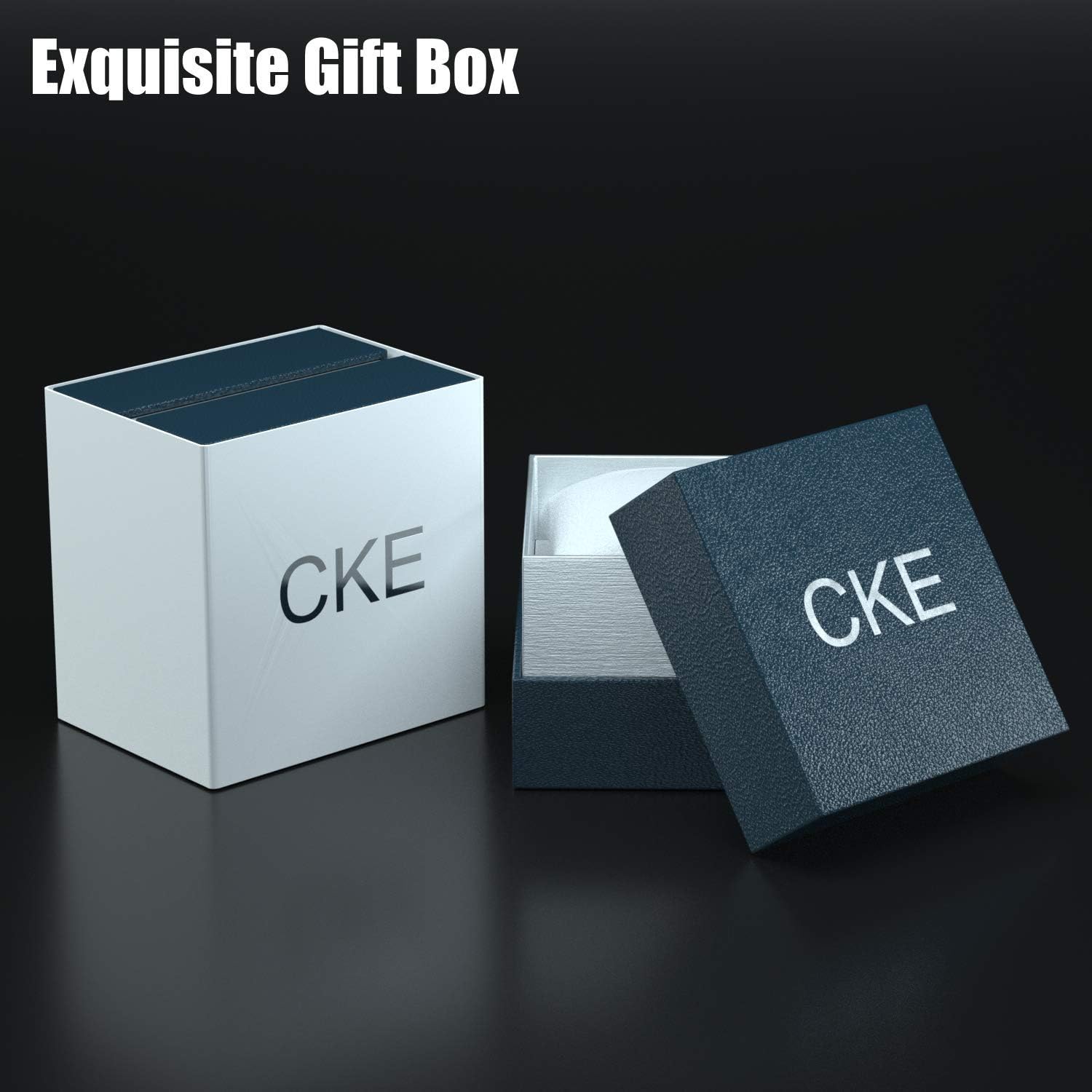 CKE Mens Watch Ultra -Thin Minimalist Fashion Waterproof Wrist Watches for Men with Stainless Steel Mesh Band - Image 3