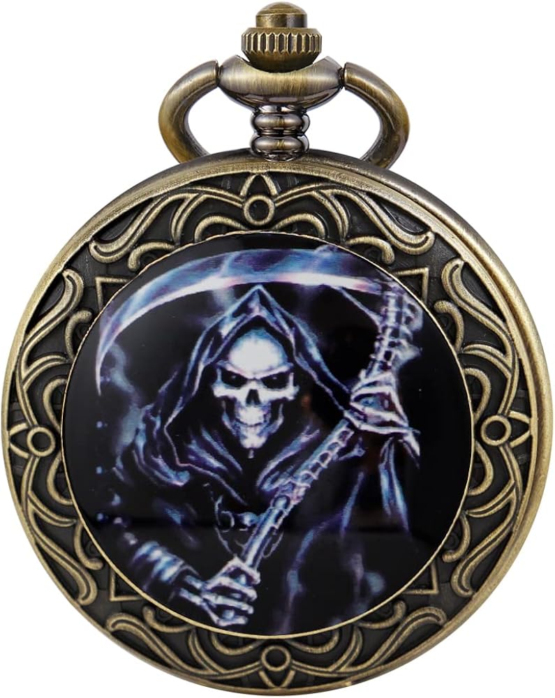 Cool Retro Pattern Theme Quartz Pocket Watch with Chain Gifts for Father's Days Birthdays - Image 10