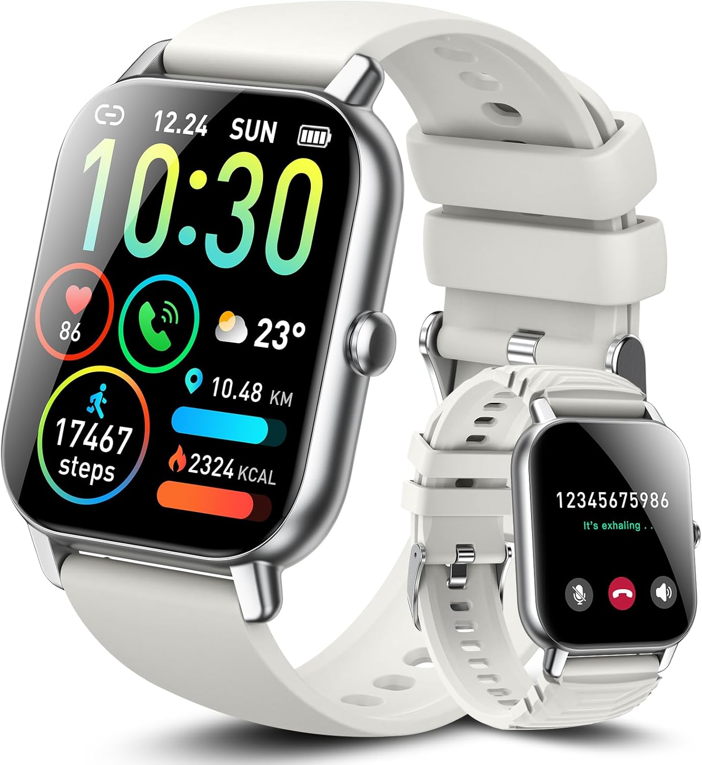 Ddidbi Smart Watch for Men Women(Answer\/Make Calls), 1.85" HD Touch Screen Fitness Watch with Sleep Heart Rate Monitor, 112 Sports Modes, IP68 Waterproof Activity Trackers Compatible with Android iOS - Image 8