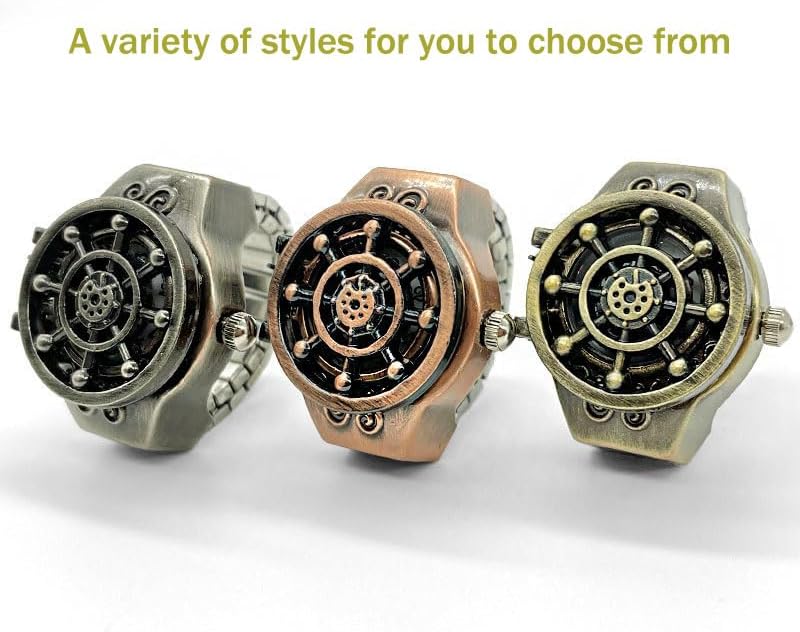 Deicicp New Statement Stylish Clamshell Quartz Ring Watch Vintage Look Unisex - Image 5