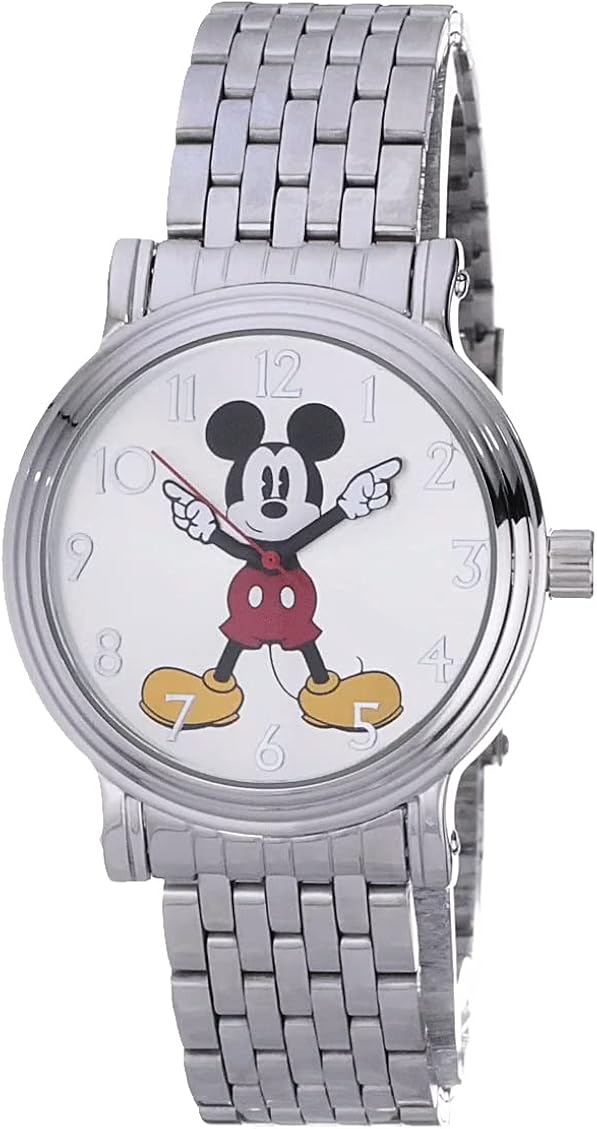 Disney Mickey Mouse Adult Vintage Articulating Hands Analog Quartz Watch - Image 11