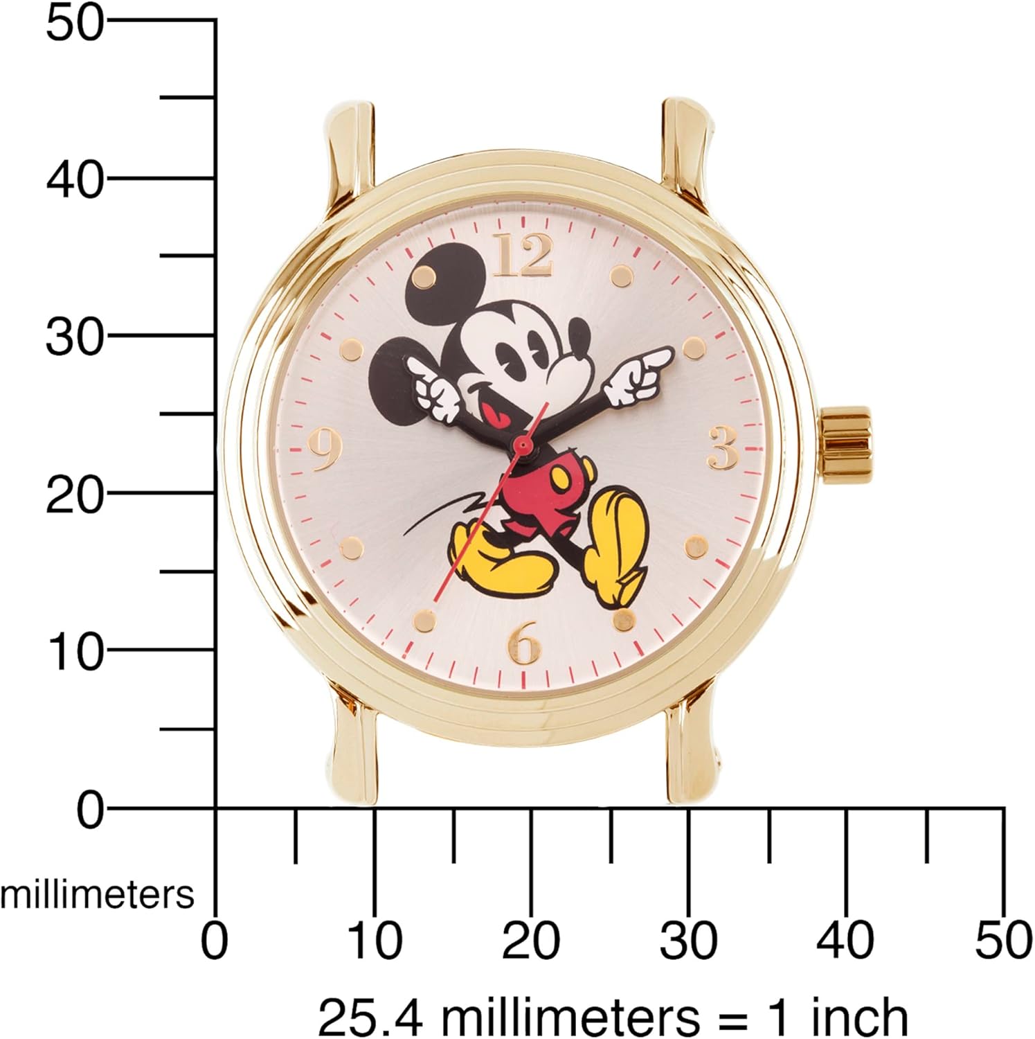 Disney Mickey Mouse Adult Vintage Articulating Hands Analog Quartz Watch - Image 5