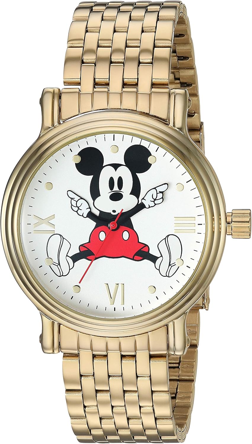 Disney Mickey Mouse Adult Vintage Articulating Hands Analog Quartz Watch - Image 13