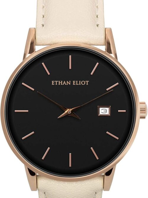 Ethan Eliot Classic Womens Watches, 36mm Watches for Women with Date, 5ATM Water Resistant Watches