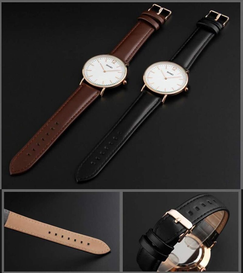 FANMIS Classic Unisex Casual Super Thin Quartz Analog Waterproof Wrist Watches Stainless Steel Ultra Thin Case Business Dress Watch - Image 7