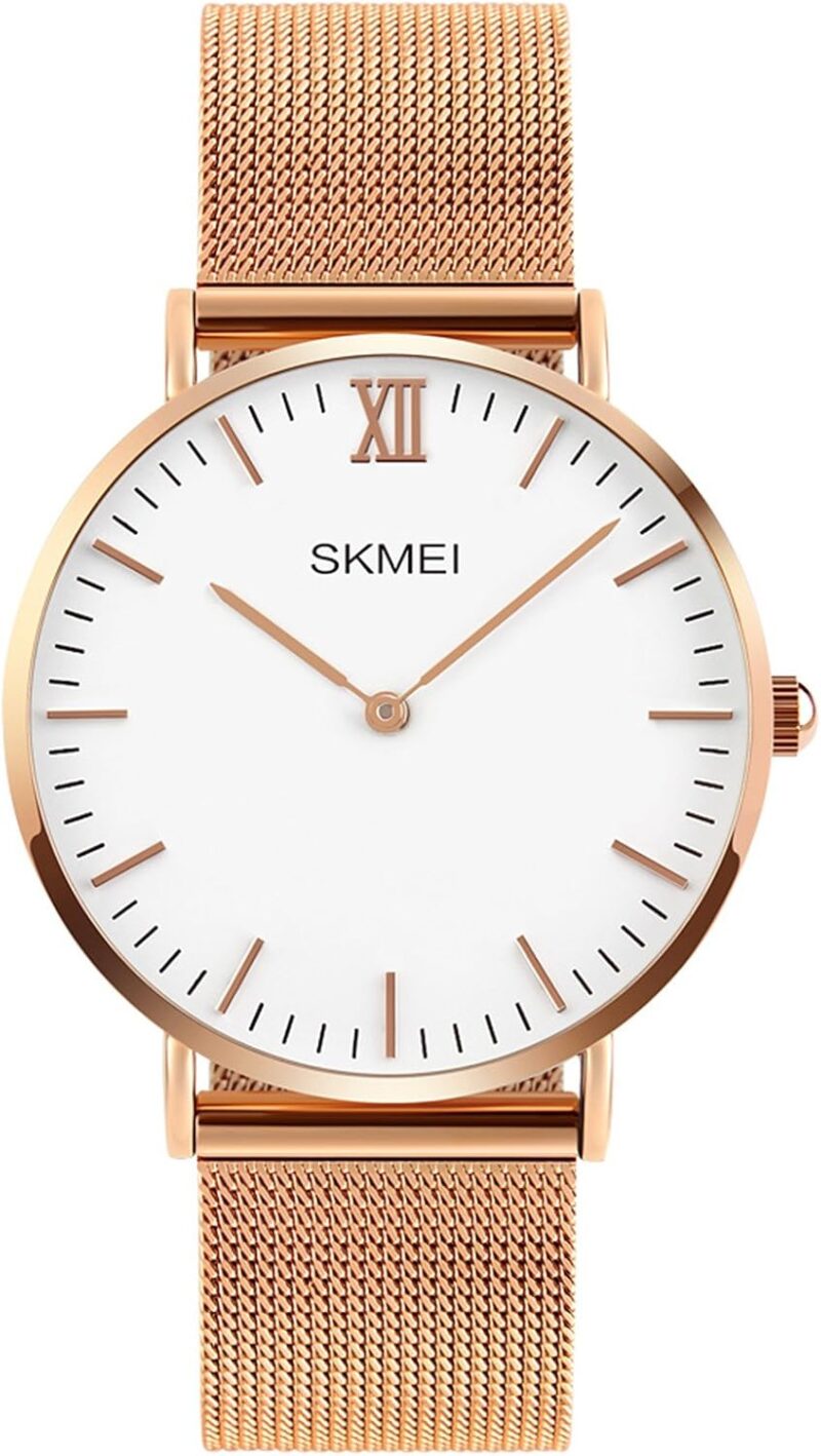 FANMIS Classic Unisex Casual Super Thin Quartz Analog Waterproof Wrist Watches Stainless Steel Ultra Thin Case Business Dress Watch - Image 10