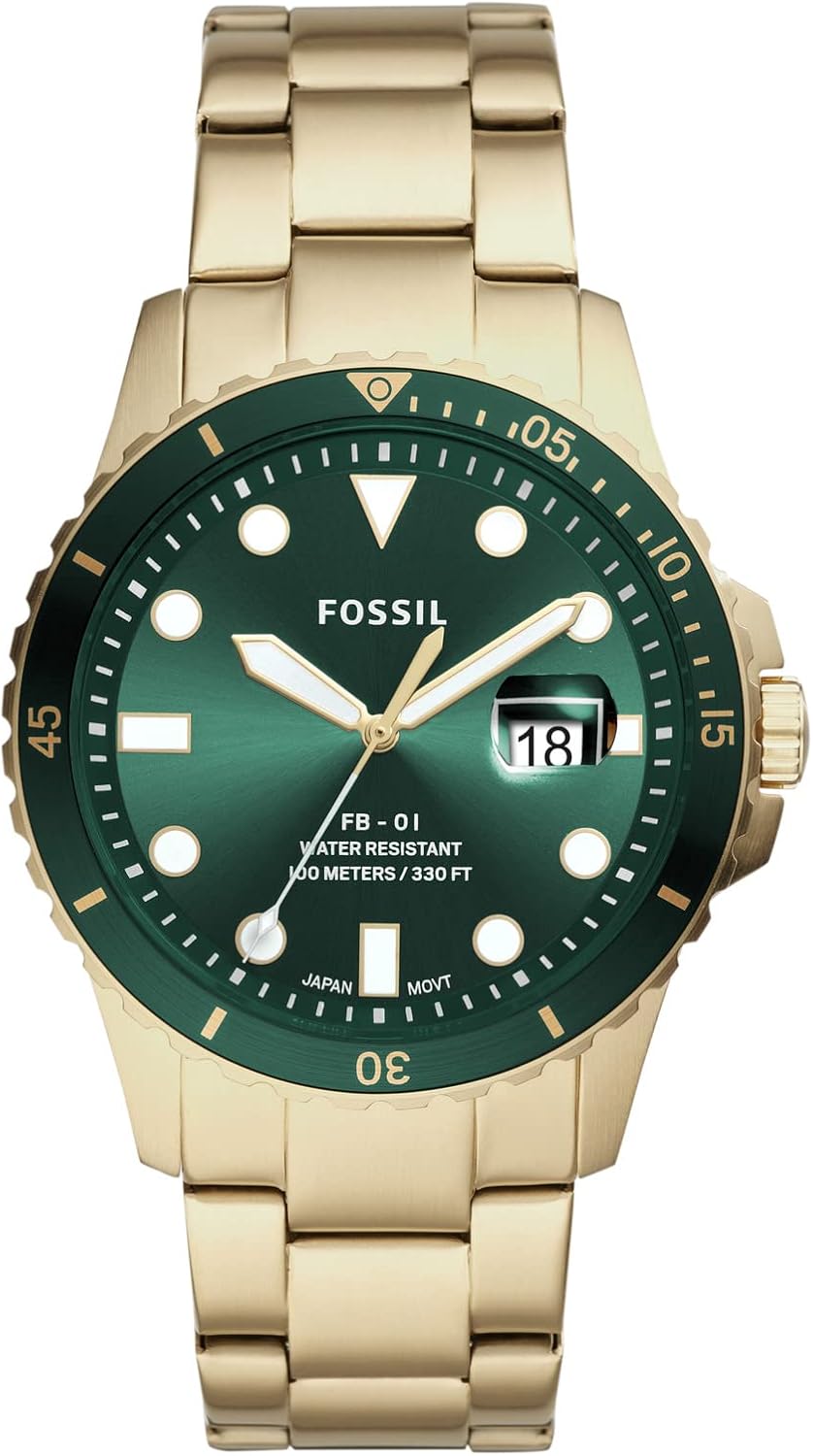 Fossil FB-01 Men's Dive-Inspired Sport Watch with Stainless Steel Bracelet Band - Image 9