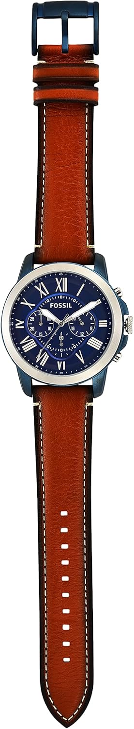 Fossil Grant Men's Watch with Chronograph Display and Genuine Leather or Stainless Steel Band - Image 4