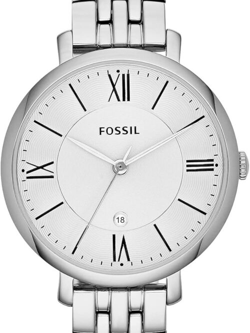 Fossil Jacqueline Women's Watch with Stainless Steel or Leather Band, Analog Watch Display