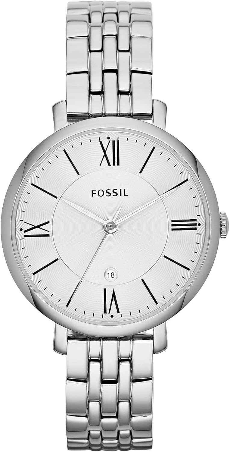 Fossil Jacqueline Women's Watch with Stainless Steel or Leather Band, Analog Watch Display