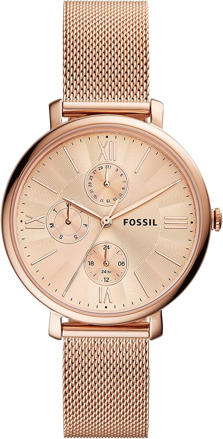 Fossil Jacqueline Women's Watch with Stainless Steel or Leather Band, Analog Watch Display - Image 18